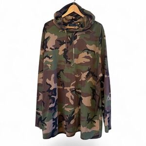 Men Big & Tall 2XB Polo Ralph Lauren Camo Long Sleeve Hooded Jersey T-Shirt